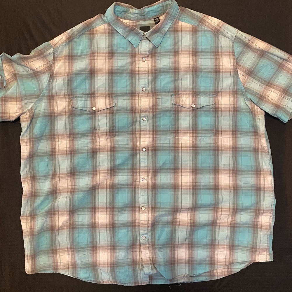 J. Ferrar 3XLT Short Sleeve Button Down with pearl buttons